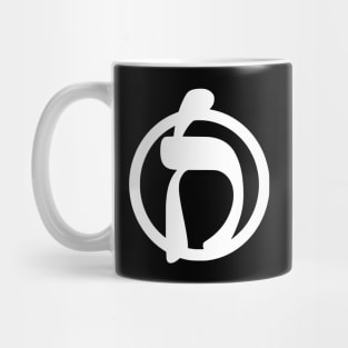 Jewish Anarchist Symbol (Rashi script) Mug